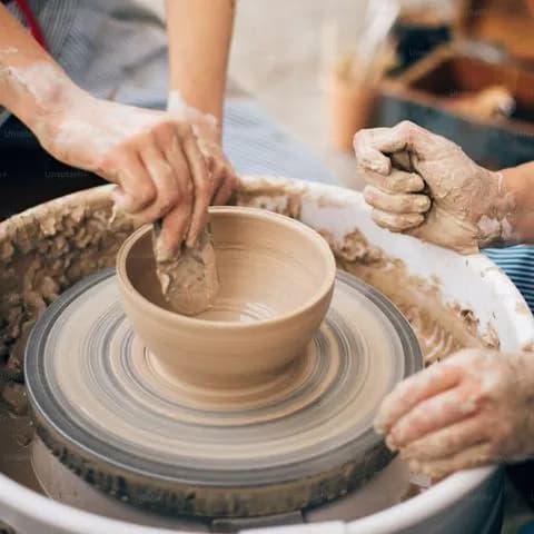 Handmade ceramic bowls, set of 4